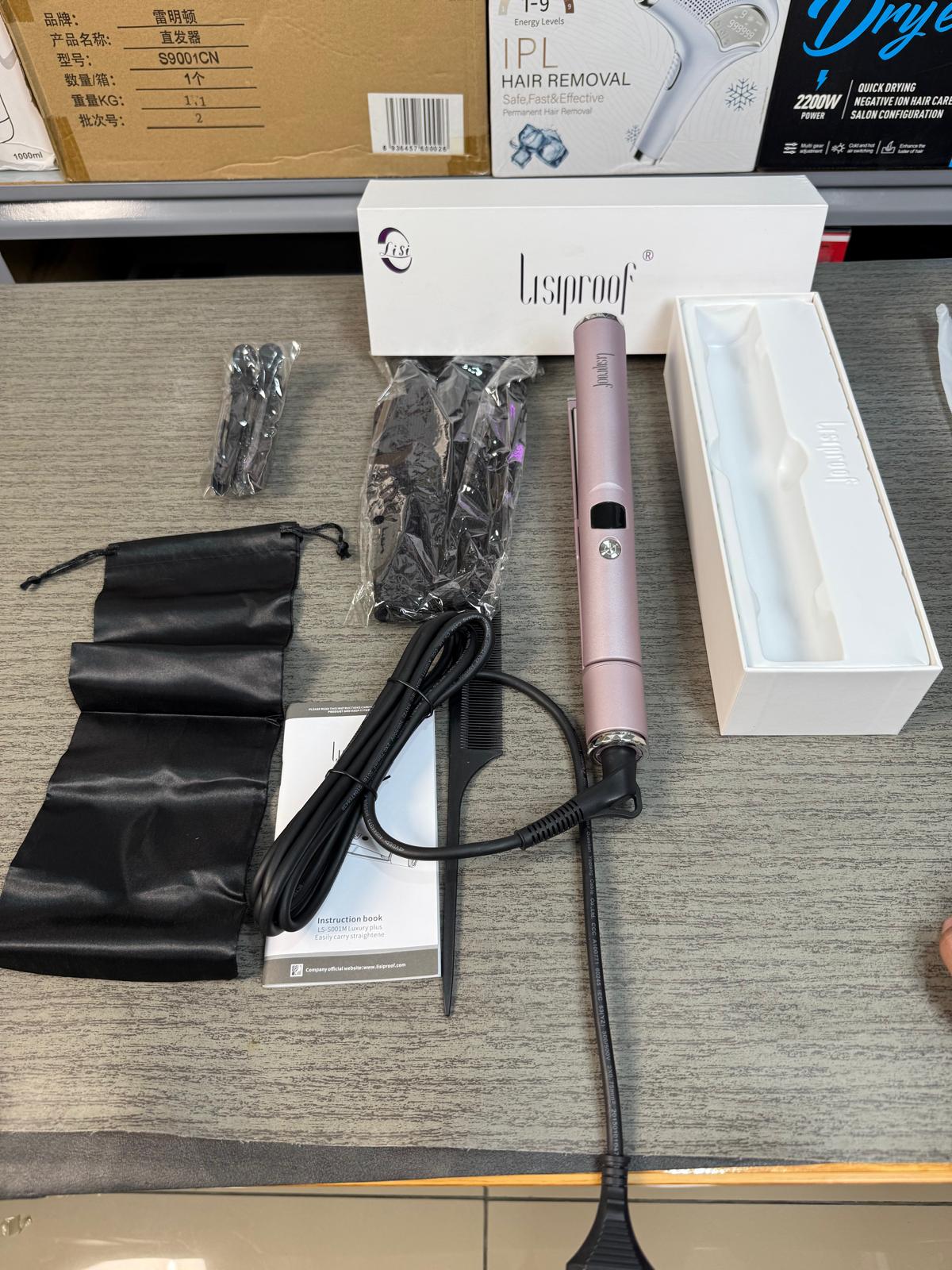 Amazon Lot Lisiproof Hair Straightener and Curler 2 in 1
